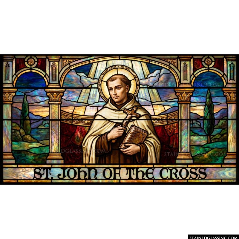St. John of the Cross with Crucifix and Scripture