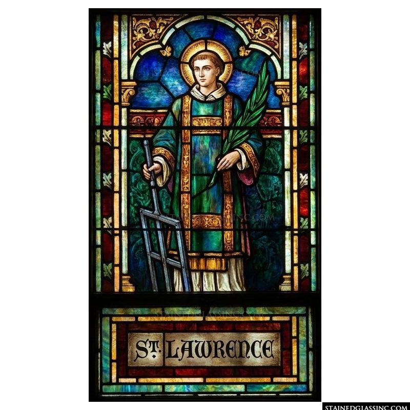 Saint Lawrence with Gridiron and Palm