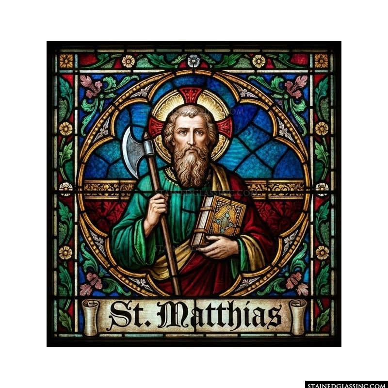 Saint Matthias with Axe and Scripture