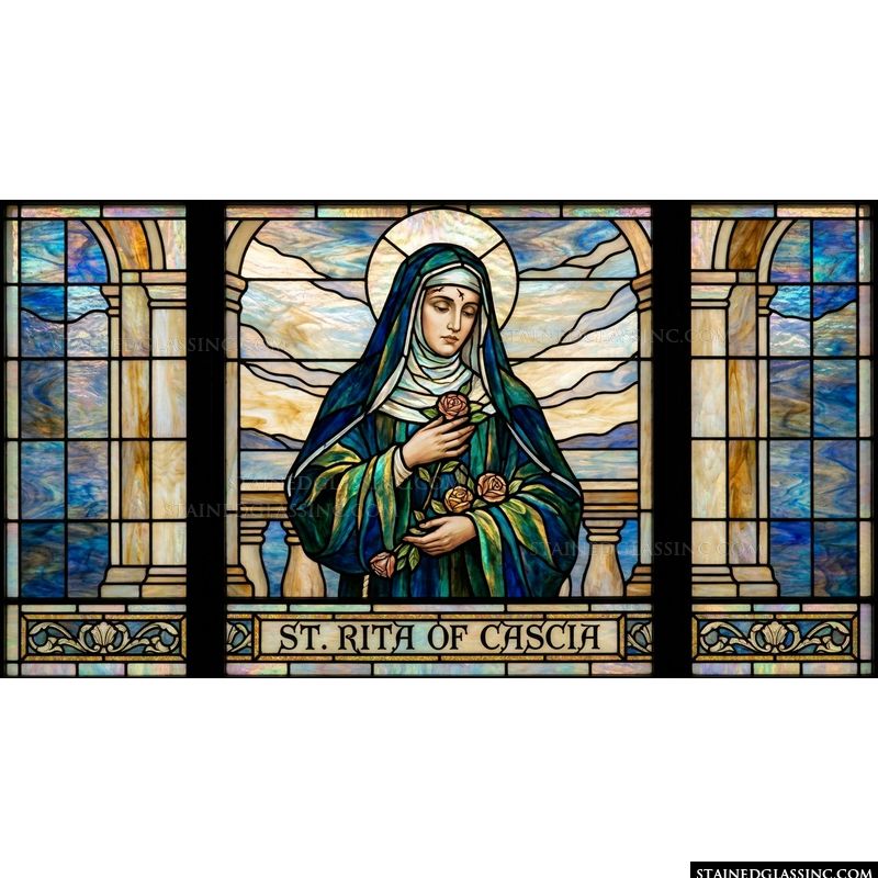 Saint Rita of Cascia with Roses