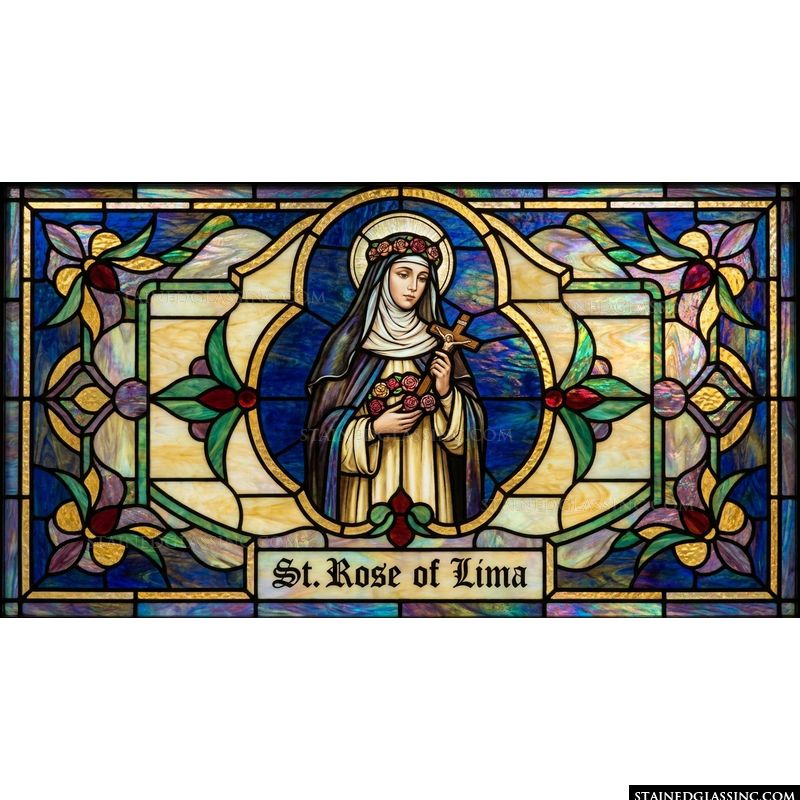 Saint Rose of Lima with Crucifix and Roses