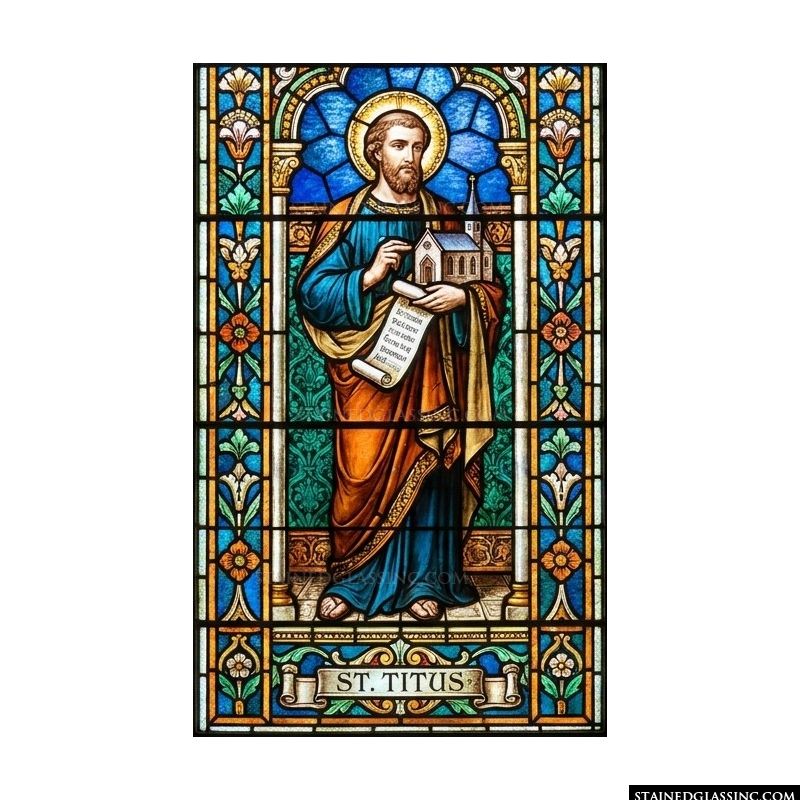 Saint Titus with Church Model