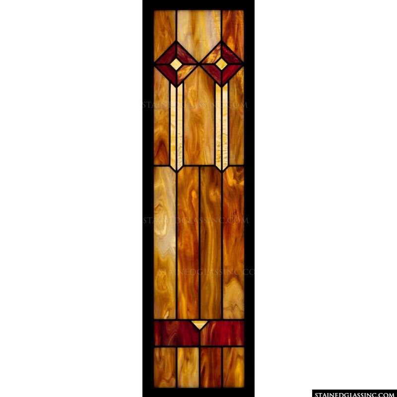Prairie Geometric in Amber and Crimson