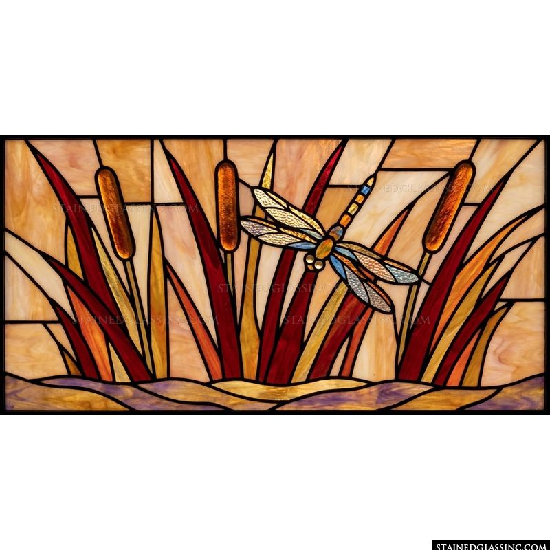 Dragonfly among Cattails