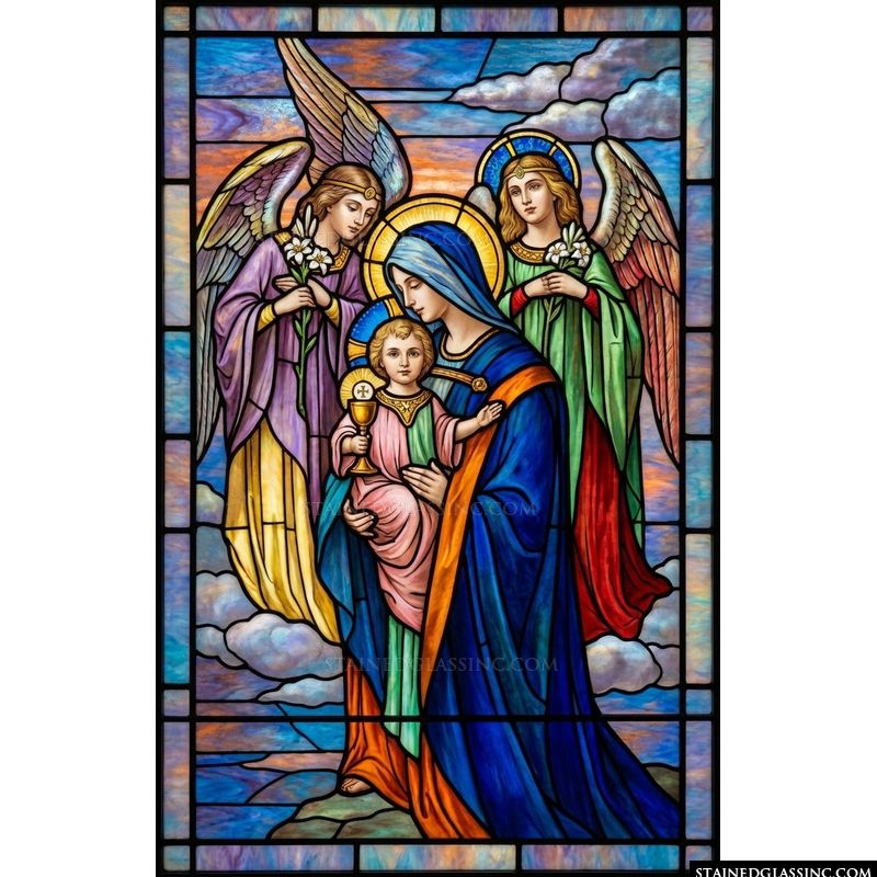 Madonna and Child with Attending Angels