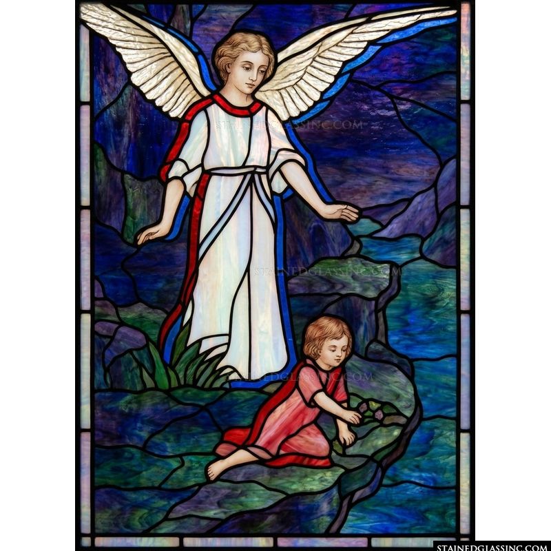 Guardian Angel Watching Over Child