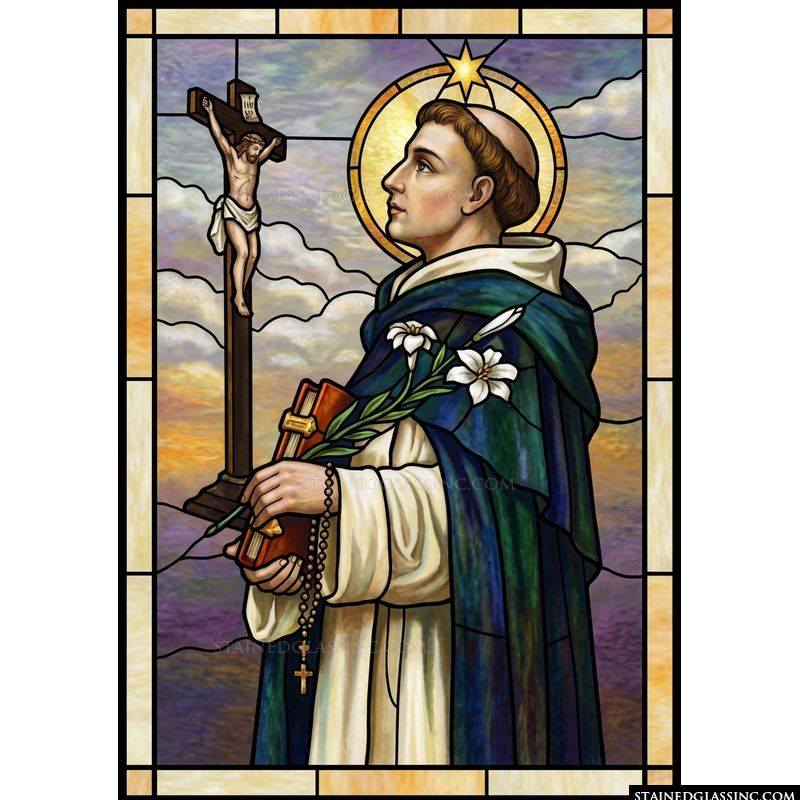 Saint Anthony of Padua with Lily and Crucifix