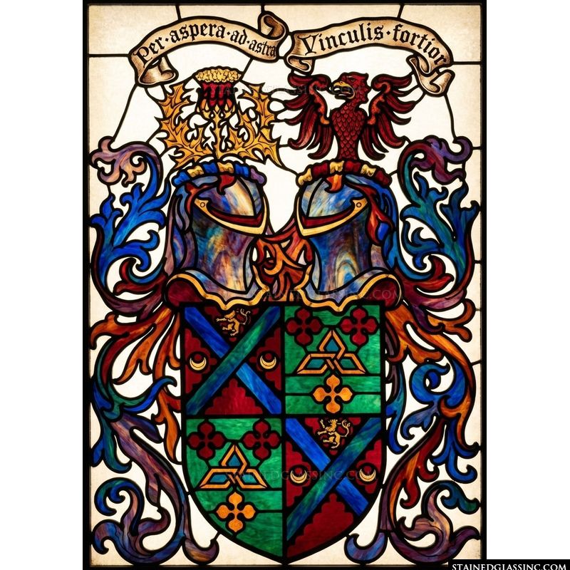 Heraldic Crest with Latin Motto