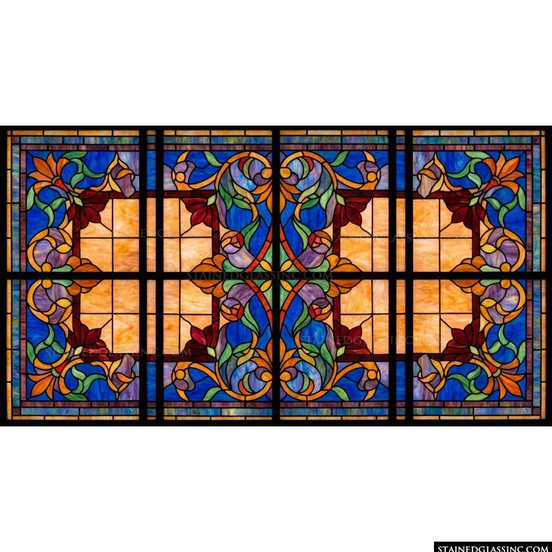 Art Nouveau Floral Symmetry