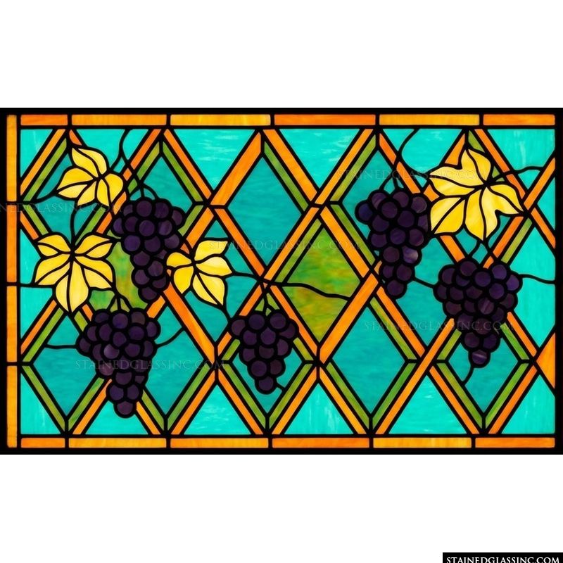 Vineyard Harvest with Golden Leaves