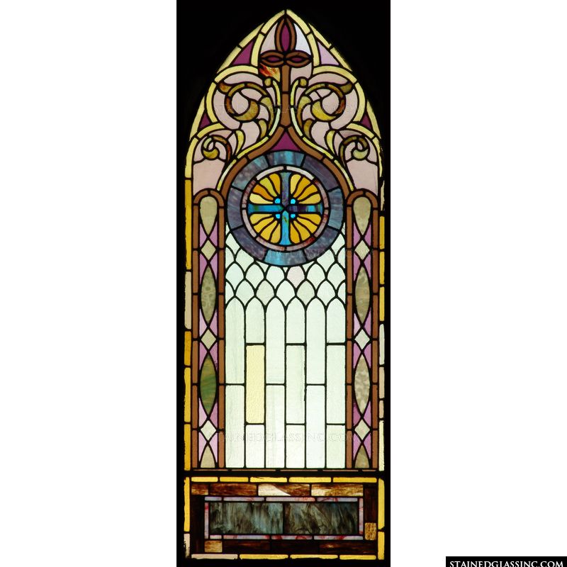 Decorative Cross Stained Glass