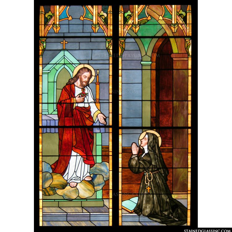 Christ and Saint Margaret Mary Alacoque