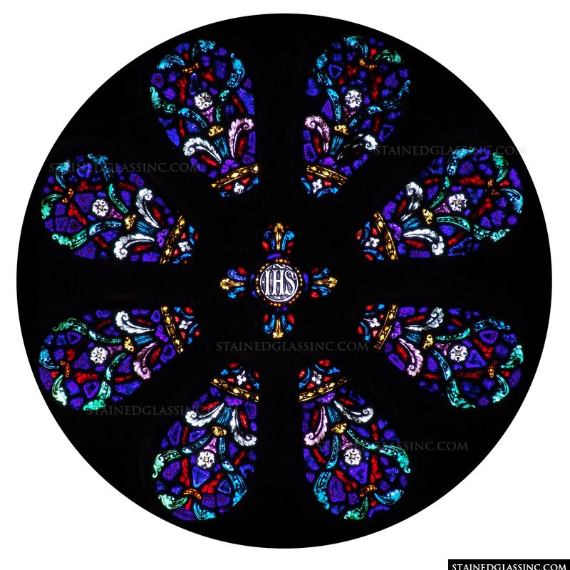 Multicolored Rose Window