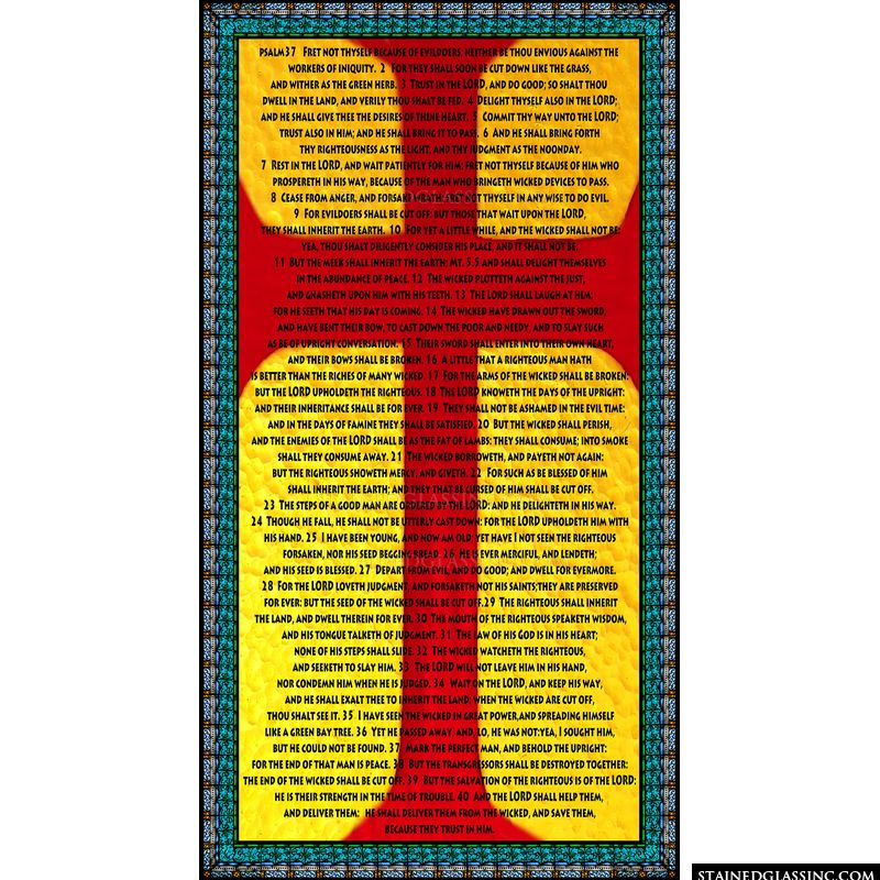 Cross Psalm 37 Red