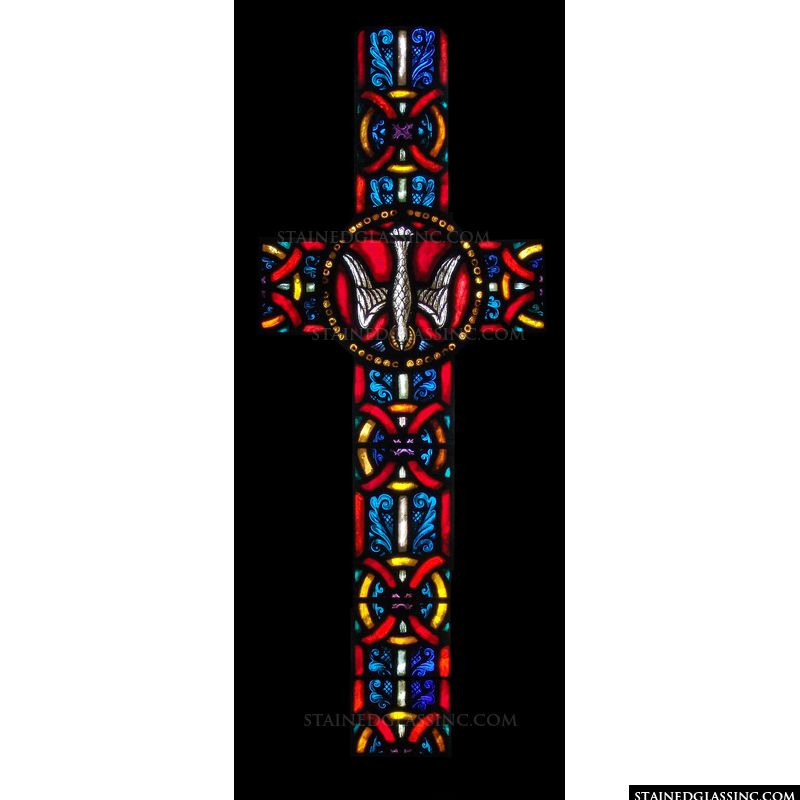 Celtic Cross Stained Glass Pattern