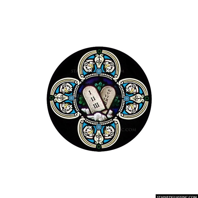 Ten Commandments Rose Window