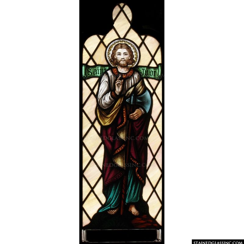 St. Jude in stained glass. 