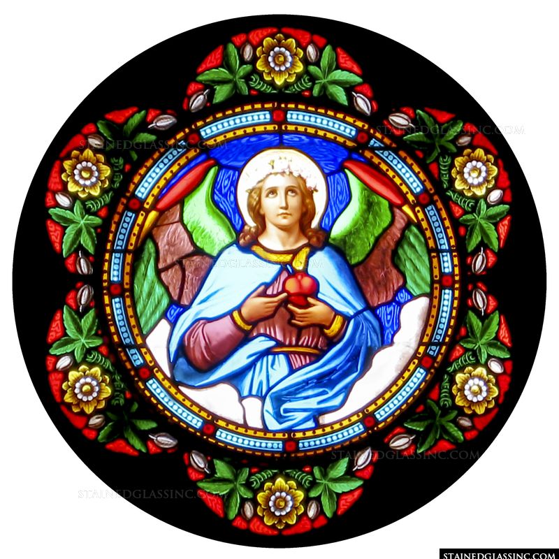 Angel with Sacred Heart