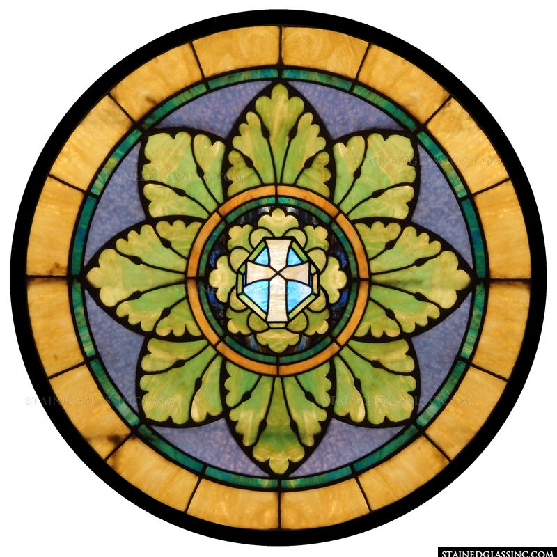 Stained Glass Cross of Christ