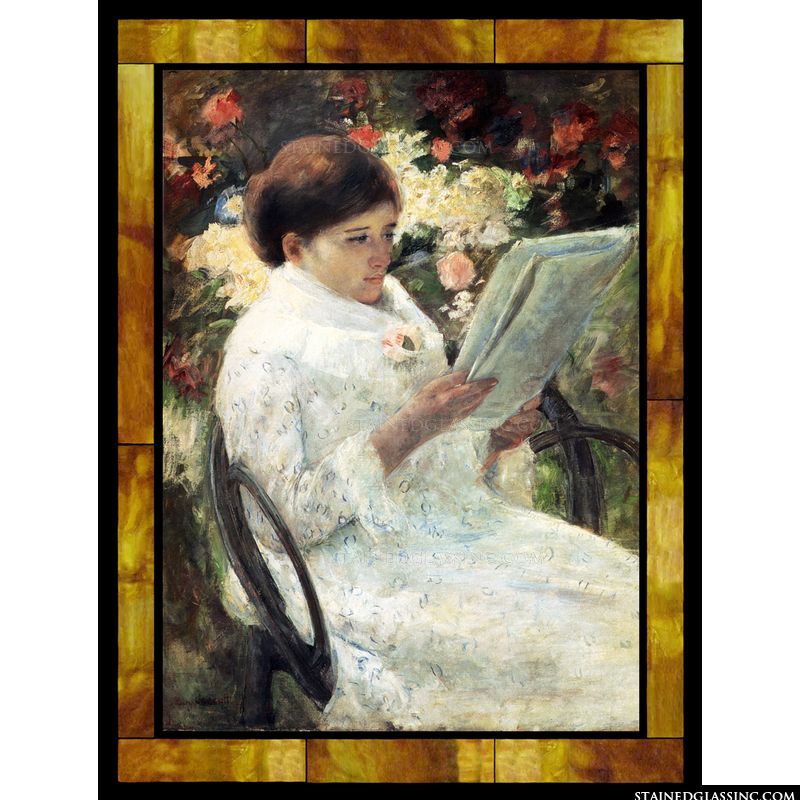 Woman Reading in a Garden