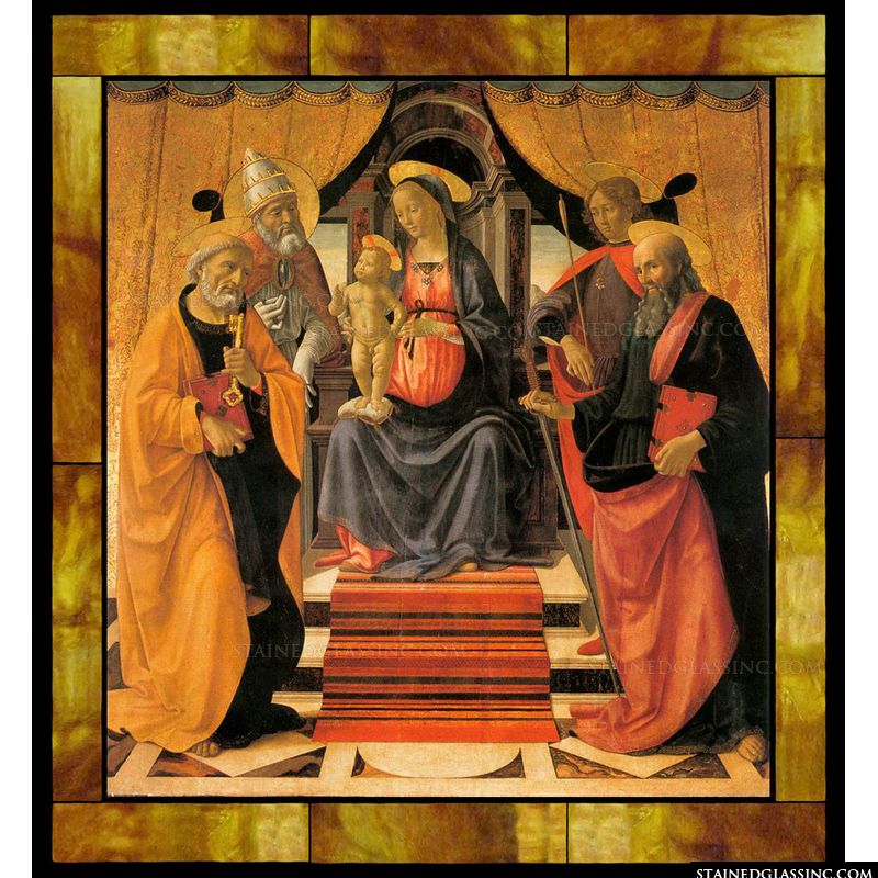 Madonna and Child Enthroned with  Saints
