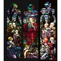 Sermon on the Mount Stained Glass Window