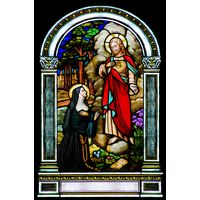 Jesus Christ Sacred Heart and St Margaret Mary Alacoque