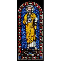 St. Peter Standing Arched Window