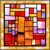 Colorful Geometric Window