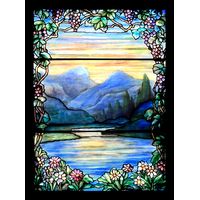Sunlight Through the Peaks by Louis C Tiffany