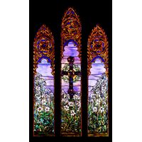 Cross and Lilies Triptych