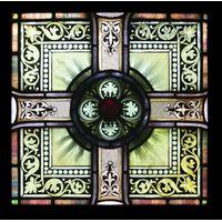 Square Cross Stained Glass Skylight