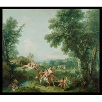 Landscape with the Education of Bacchus by Francesco Zuccarelli
