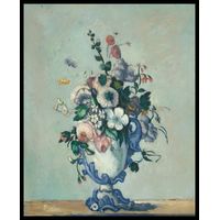 Flowers in a Rococo Vase by Paul Cezanne c.a.1876