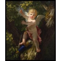 Cupid in a Tree by Jean-Jacque-François le Barbier