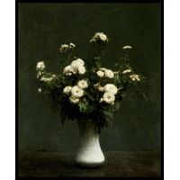 Vase of Chrysanthemums