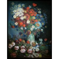 Vase with Meadow Flowers and Roses