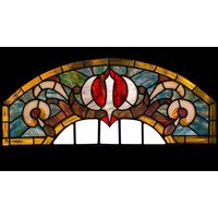 Earth Tones Arched Transom