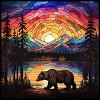 Twilight Trek: Bear by the Sunset