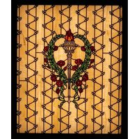 Heart Wreath Geometric Window Panel