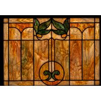 Mission Style Prairie Leaves - Amber & Sage