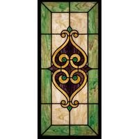 Ornate Emerald Scrollwork Hearts