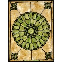 Circular Green Rosette