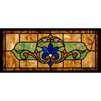 Iris Scrollwork Transom