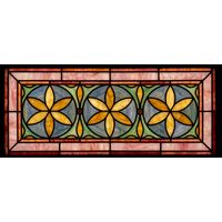Tiffany Daisy Medallion Transom