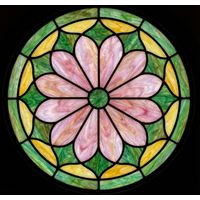 Pink Blossom Tiffany Roundel