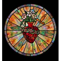 Immaculate Heart Floral Medallion