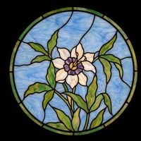 Azure Passion Flower Roundel
