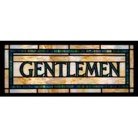 Gentlemen Typography Transom