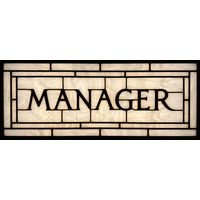 Manager Typography Transom